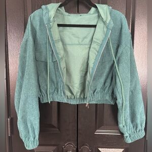 Teal Corduroy Jacket